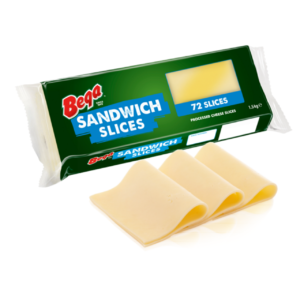 CHEESE SLICES - BEGA 1.5KG SANDWICH SLICE 72PC