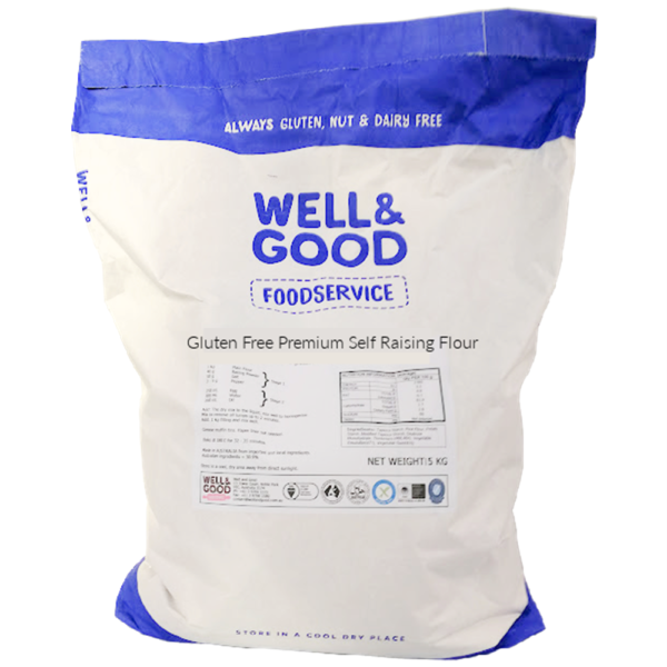 WELL & GOOD SELF RAISING FLOUR 15KG GF