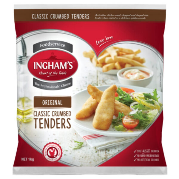 **INGHAMS CLASSIC CRUMB TENDERS 1KG