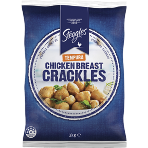 STEGGLES CHICKEN  CRACKLES 1KG