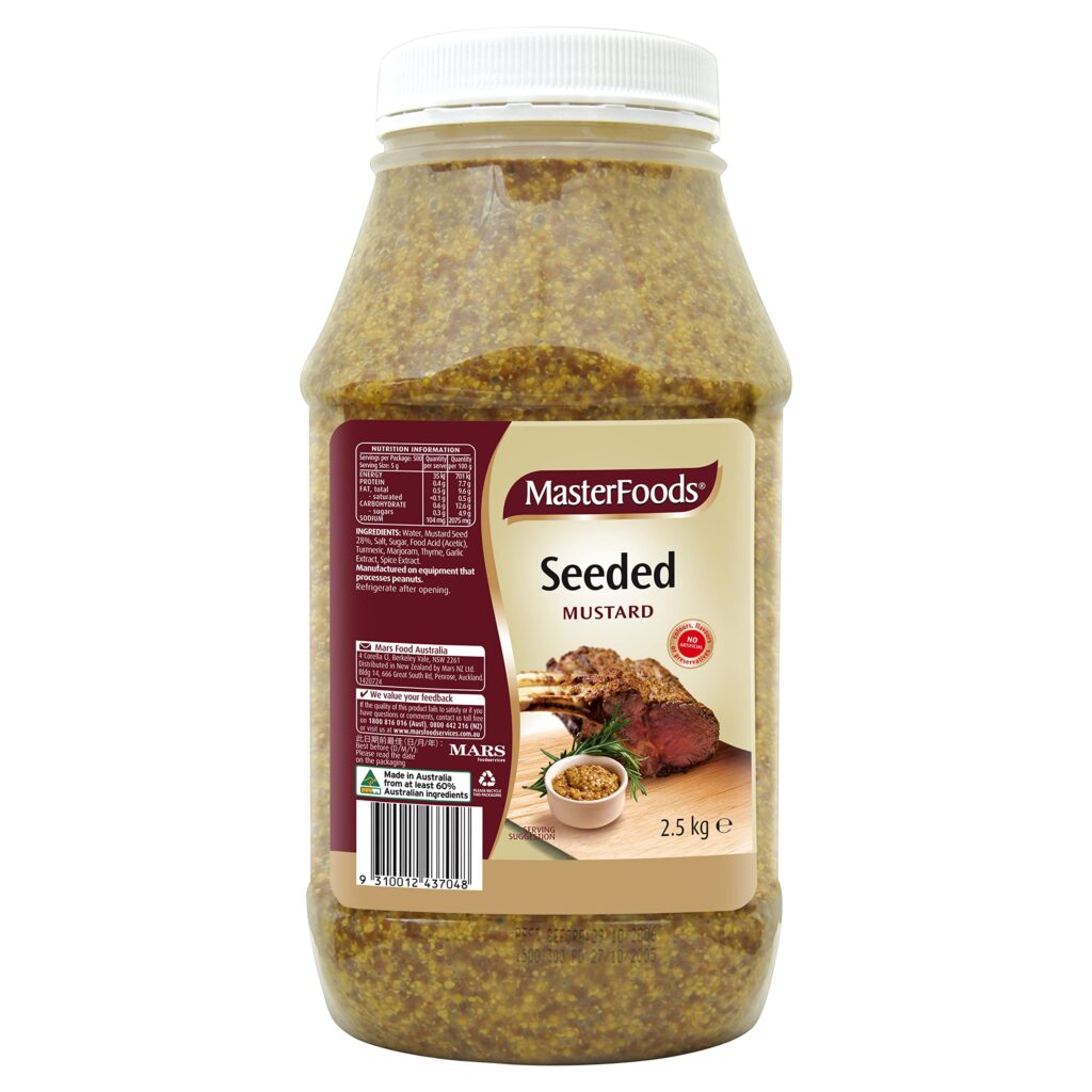 MASTERFOODS SEEDED MUSTARD 2.5KG Brentcorp Foodservice & Bulk Barn