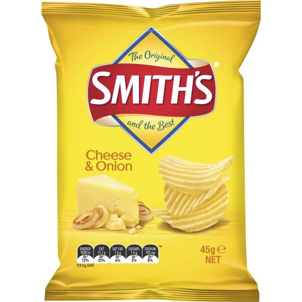 SMITHS CHEESE & ONION CHIPS 45G