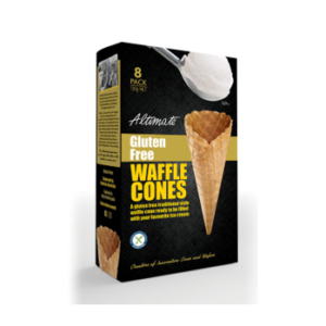 ALTIMATE GLUTEN FREE WAFFLE CONES 8PC