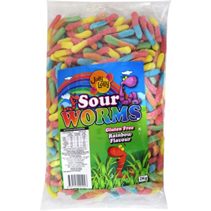 Jolly Lolly Sour Worms 2kg