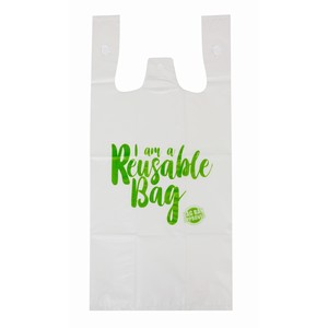 REUSABLE SINGLET BAG - SMALL 100PC