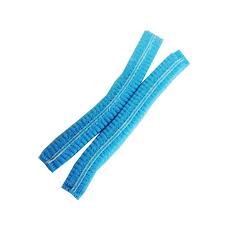 Crimped Hair Nets Blue