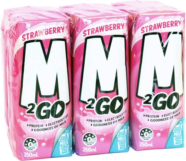 M2GO STRAWBERRY MILK 250G 6PC