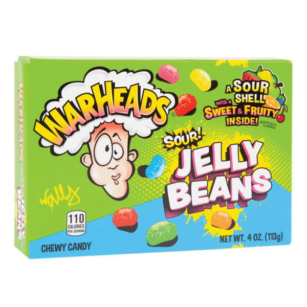 Warheads Sour Jelly Beans 113g