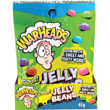 Warheads Sour Jelly Beans 45g