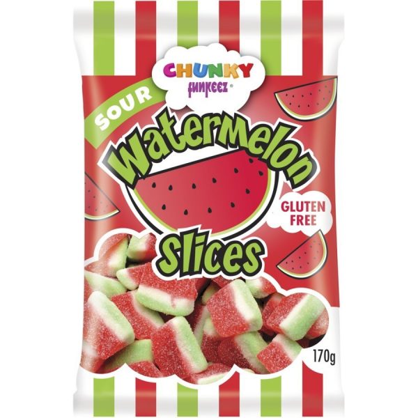 SOUR WATERMELON SLICES 170g Brentcorp Foodservice & Bulk Barn