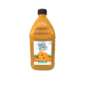 YARRA VALLEY HILLTOP ORANGE JUICE PULP FREE 2L