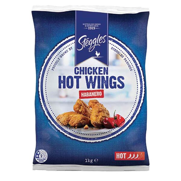 STEGGLES HARBANERO HOT WINGS 1KG