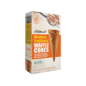 ALTIMATE MEDIUM WAFFLE CONES 12PC