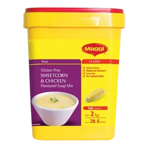 SOUP - MAGGI CHICKEN & SWEETCORN SOUP 2KG GF