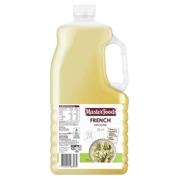 MASTERFOODS FRENCH DRESSING 3L - Brentcorp Foodservice & Bulk Barn