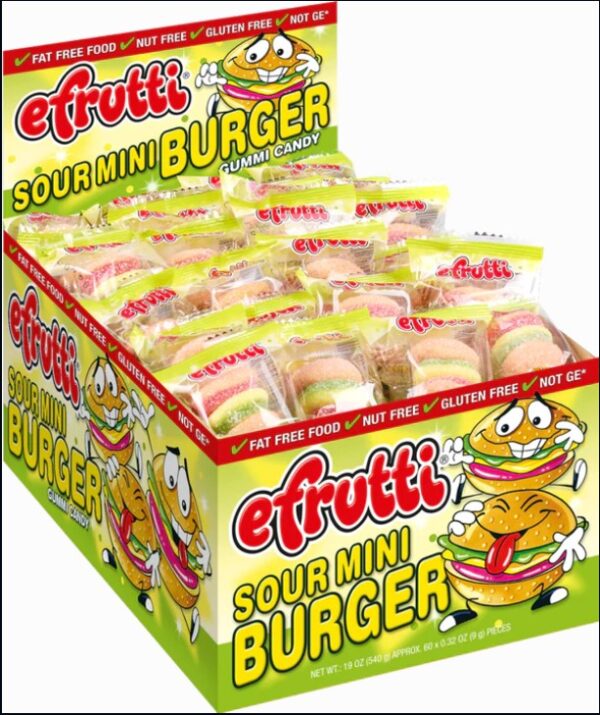 EFRUTTI SOUR MINI BURGER 9G