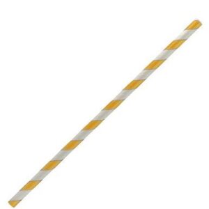 Yellow Stripe Straw