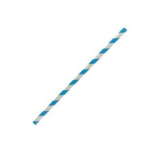 Blue Stripe Straw