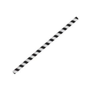 Black Stripe Straw